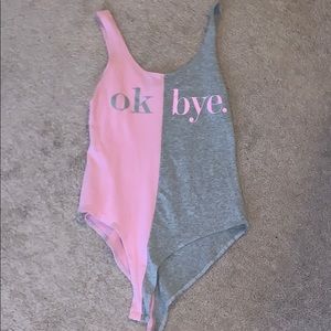 Tank top body suit
